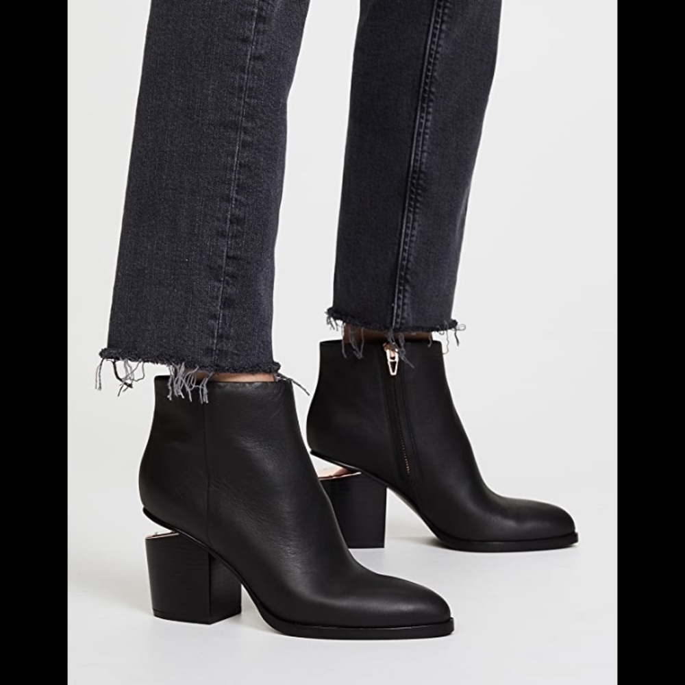 Alexander Wang Silver Gabi Booties